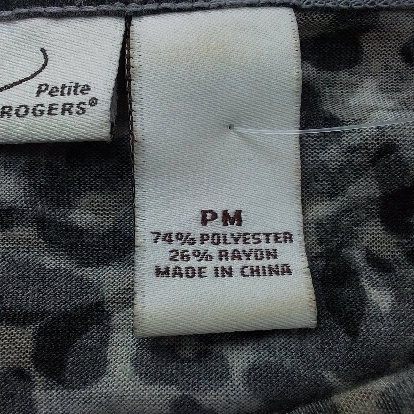 Kim Rogers Women's Shirt M Black Grey