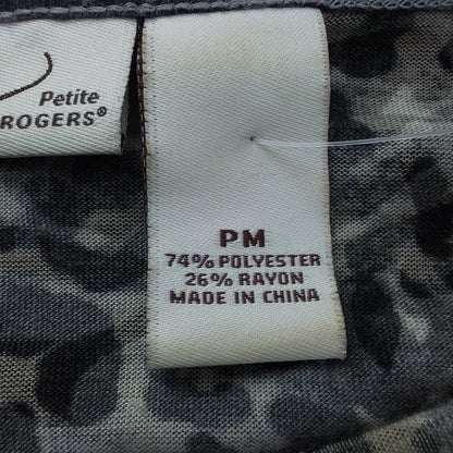 Kim Rogers Women's Shirt M Black Grey