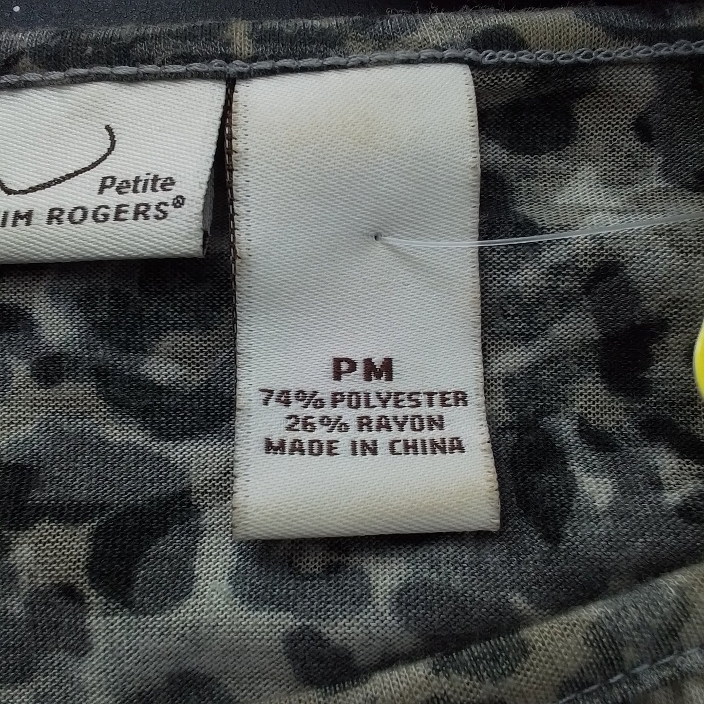 Kim Rogers Women's Shirt M Black Grey