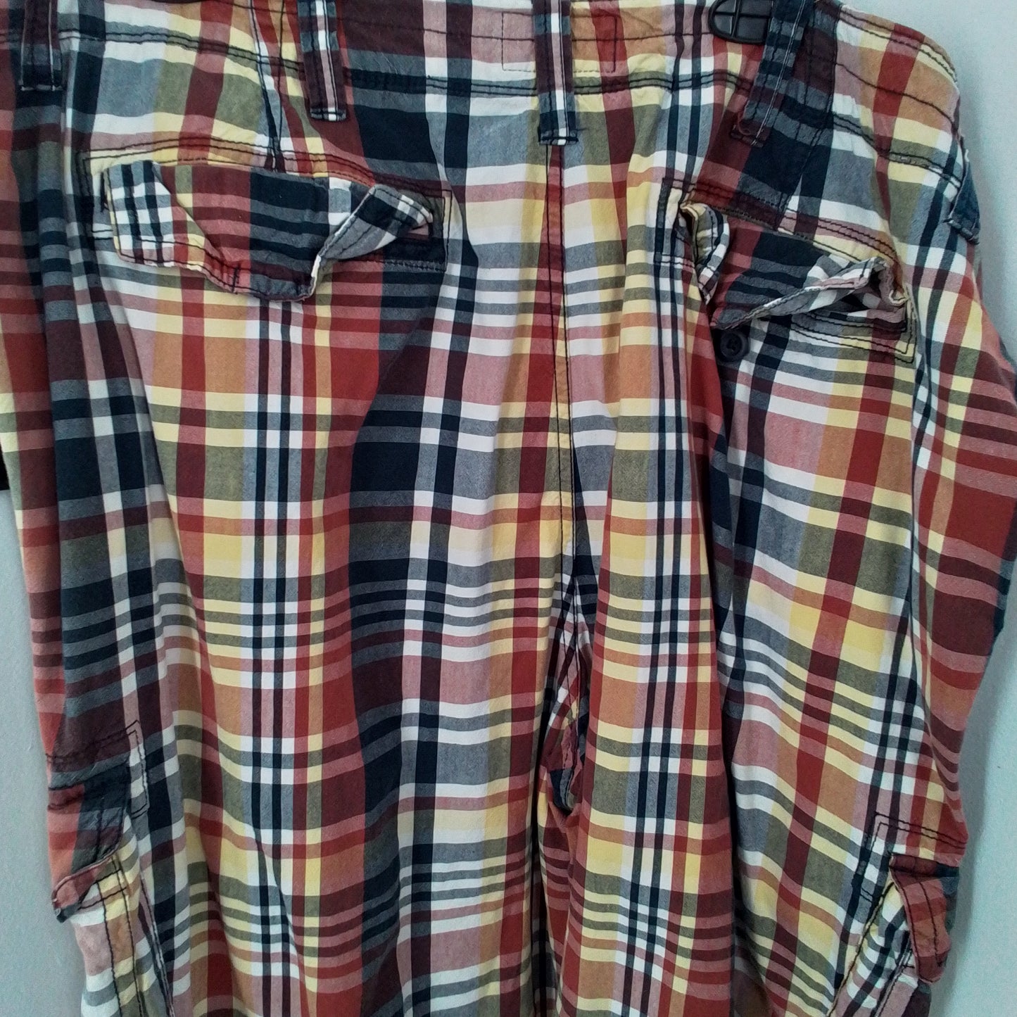 Men's 4XL plaid Cotton Shorts