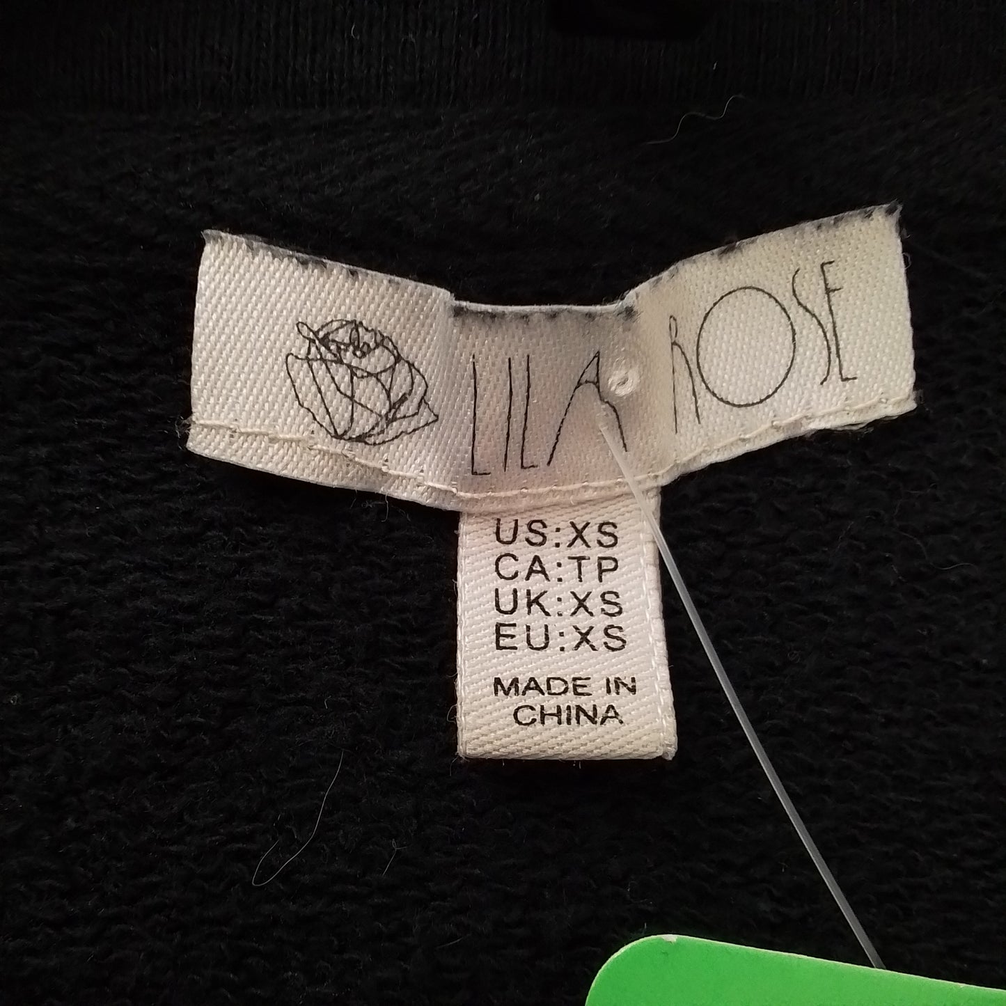 Women's Black Cotton Dress - XS