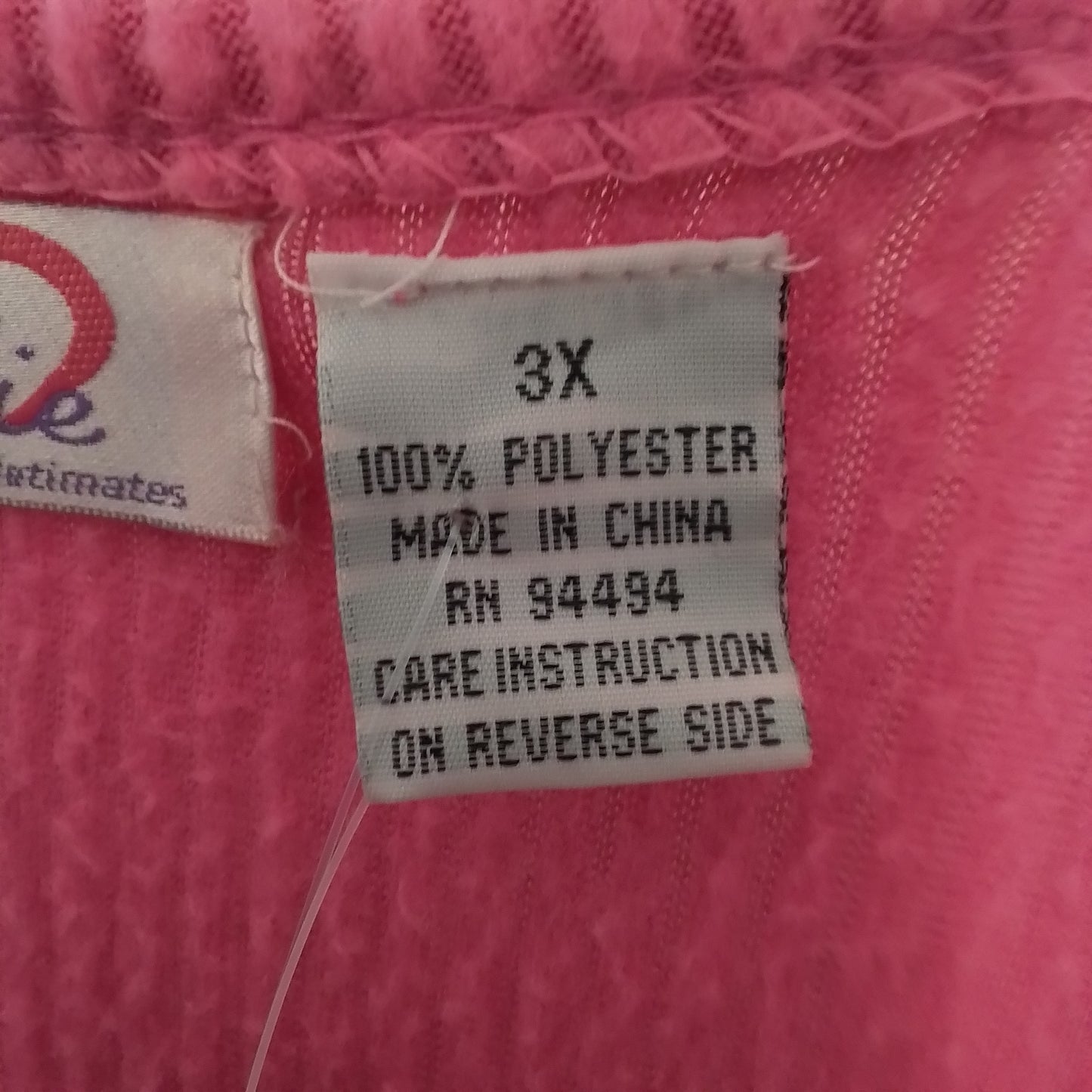 Women's Pink Pajamas - 3X, Polyester