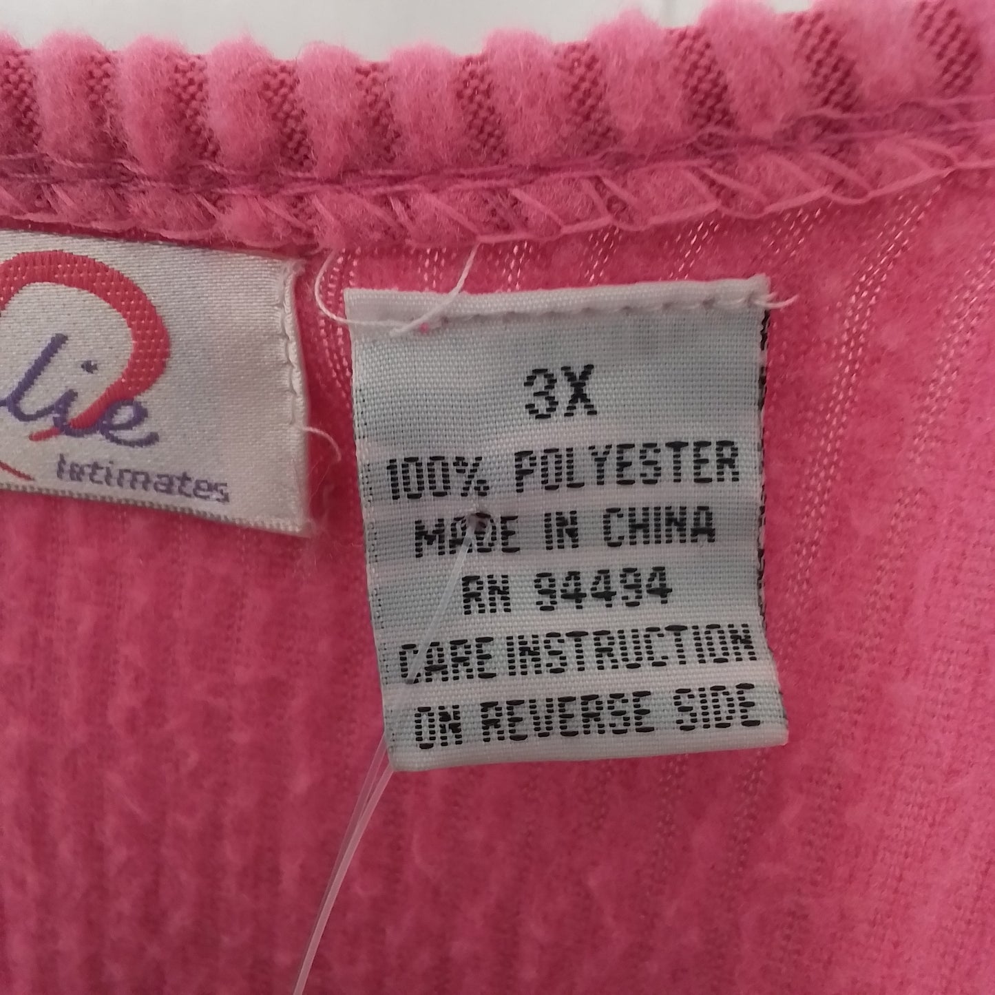 Women's Pink Pajamas - 3X, Polyester