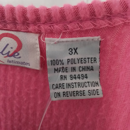 Women's Pink Pajamas - 3X, Polyester