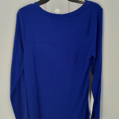 Women's Blue Cotton Dress - Size M