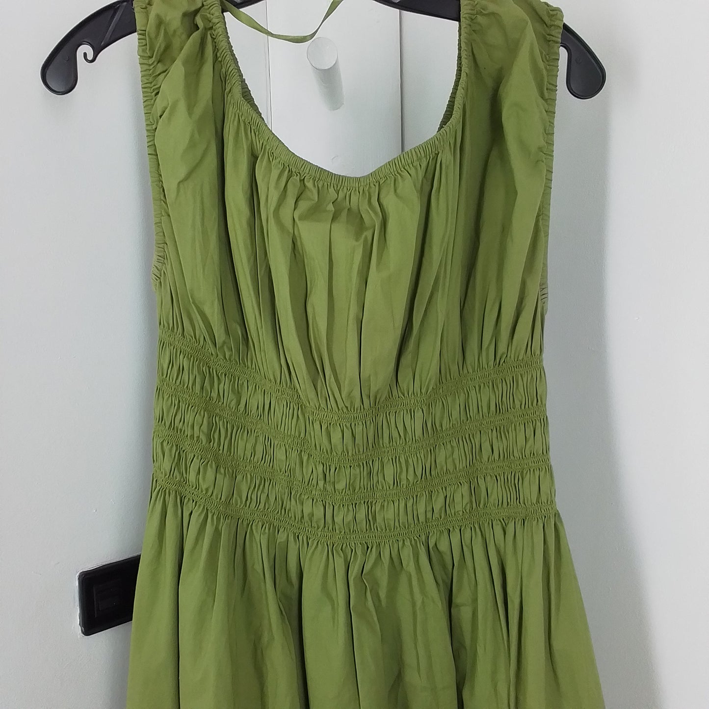 Women's Green Cotton Dress - Size 14