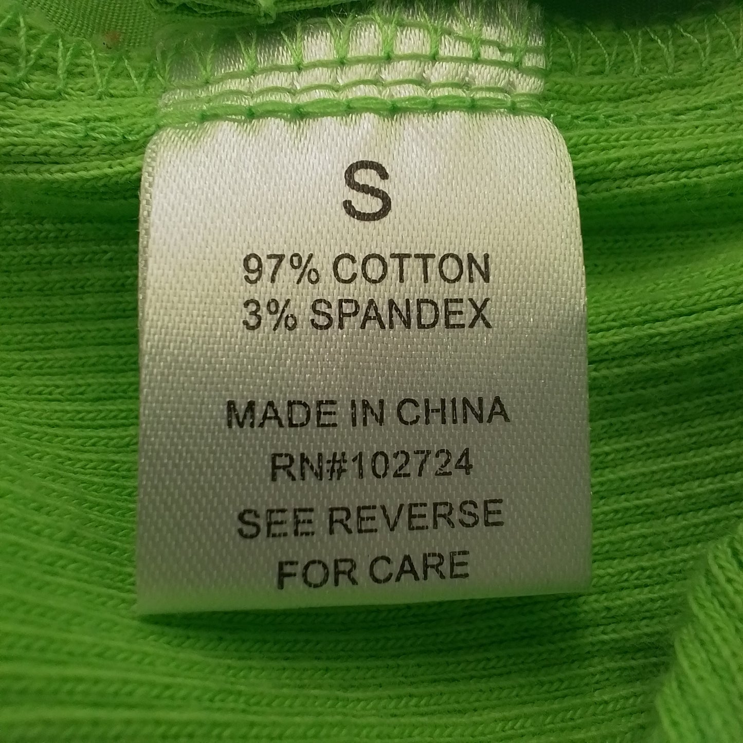 Women's Green Cotton Blouse - Size S