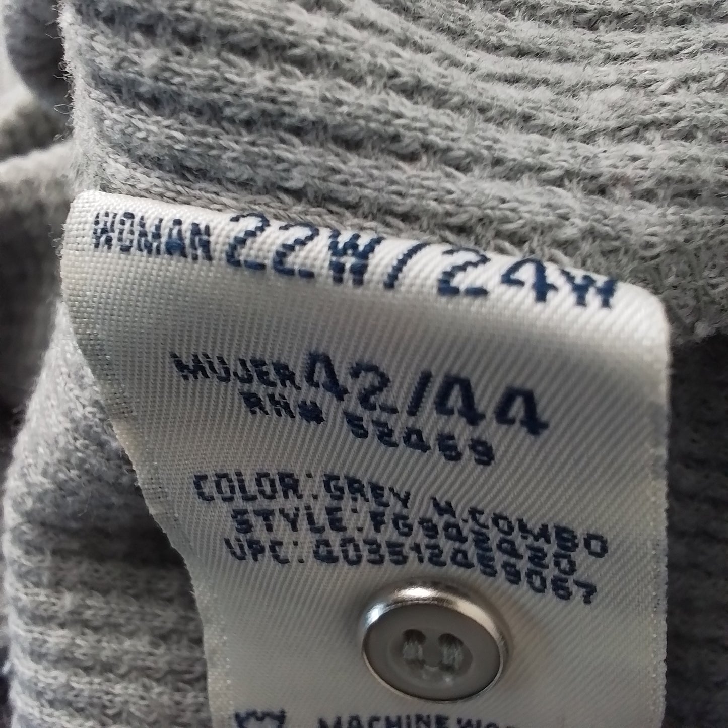 Faded Glory Women's Grey Shirt Size 22/24