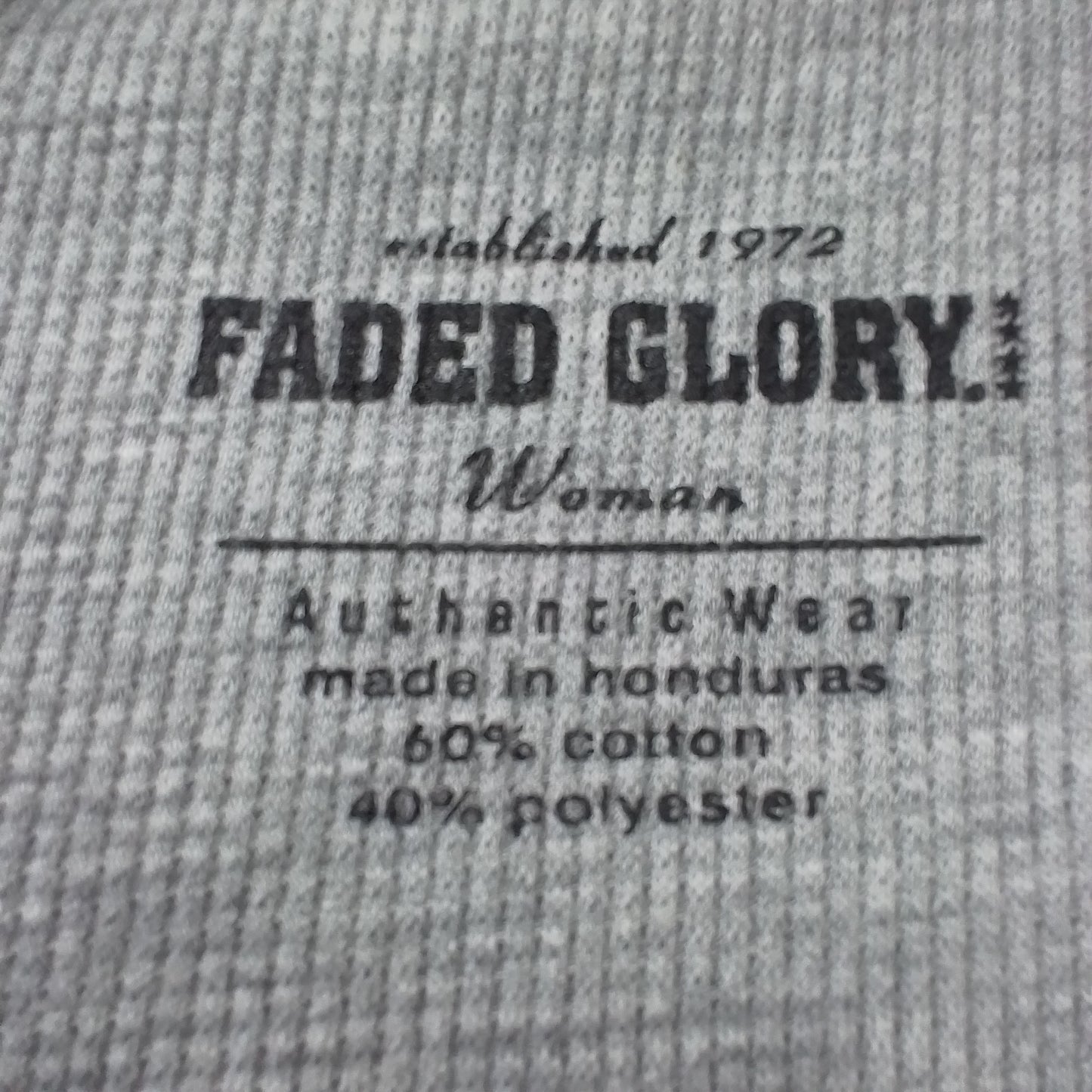 Faded Glory Women's Grey Shirt Size 22/24
