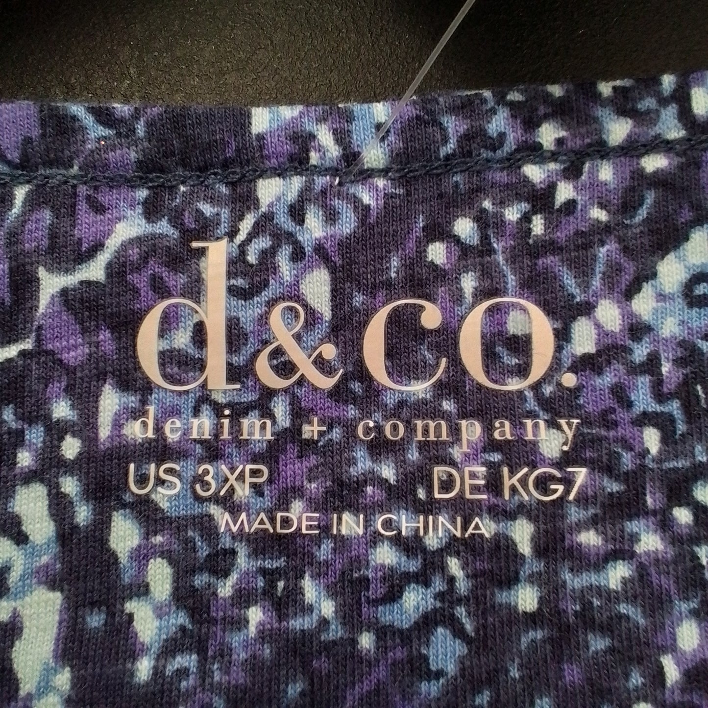 Women's Blue Cotton Shirt - 3X