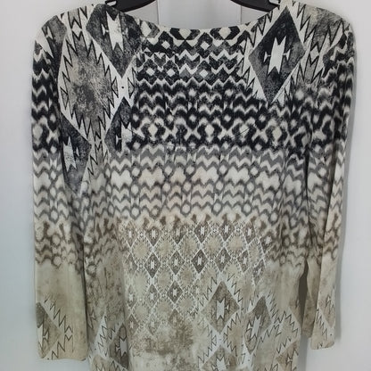 Ruby Rd Women's Brown Cotton Shirt - Size L