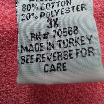 Women's Pink Pajama - Cotton/Polyester (3x)