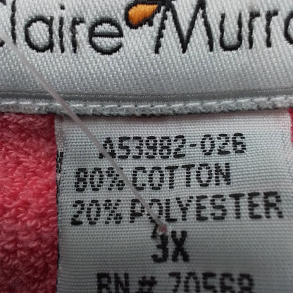 Women's Pink Pajama - Cotton/Polyester (3x)