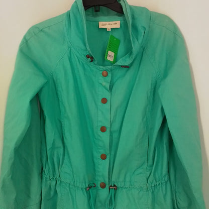 JONES NEW YORK Women's Teal Cotton Jacket - Size S