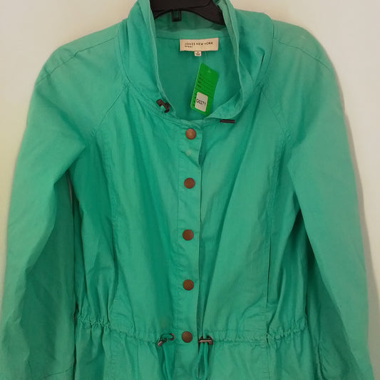 JONES NEW YORK Women's Teal Cotton Jacket - Size S