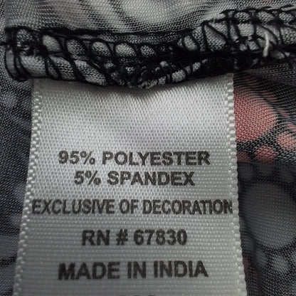 Women's Polyester Blouse - Black, White, Red