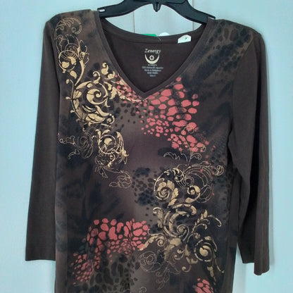 Women's Cotton Shirt - Brown, Black, Red