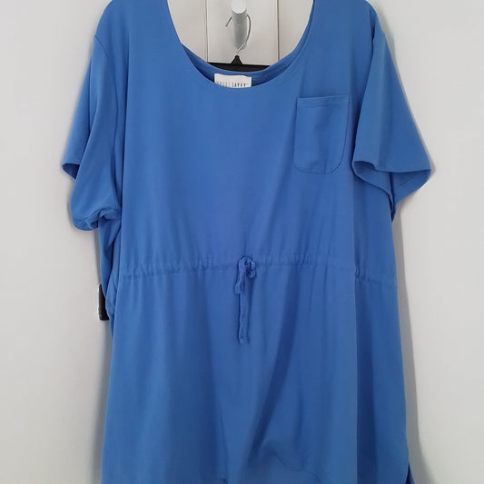 Women's Blue Polyester 2piece Top and bottom Size 3X