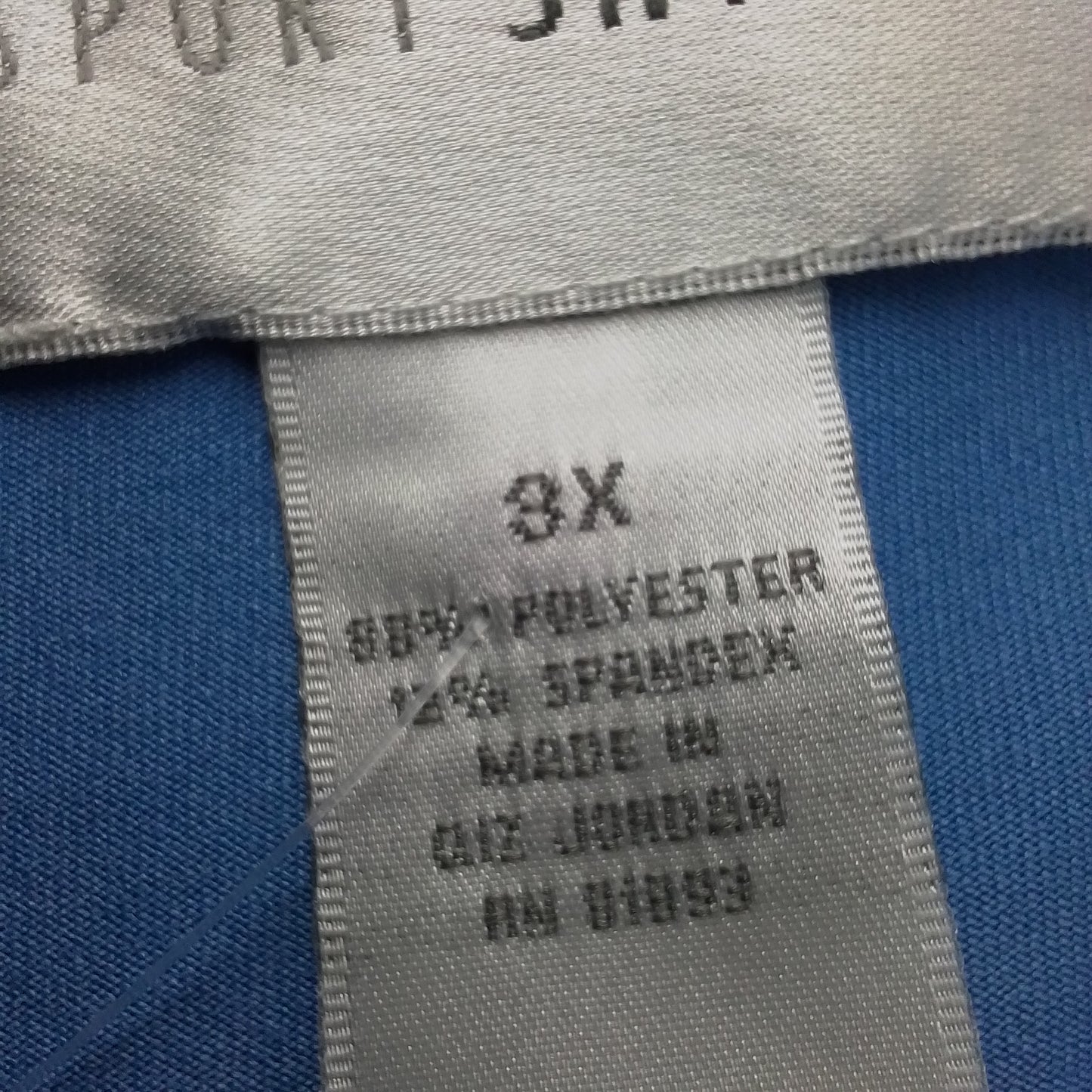 Women's Blue Polyester 2piece Top and bottom Size 3X