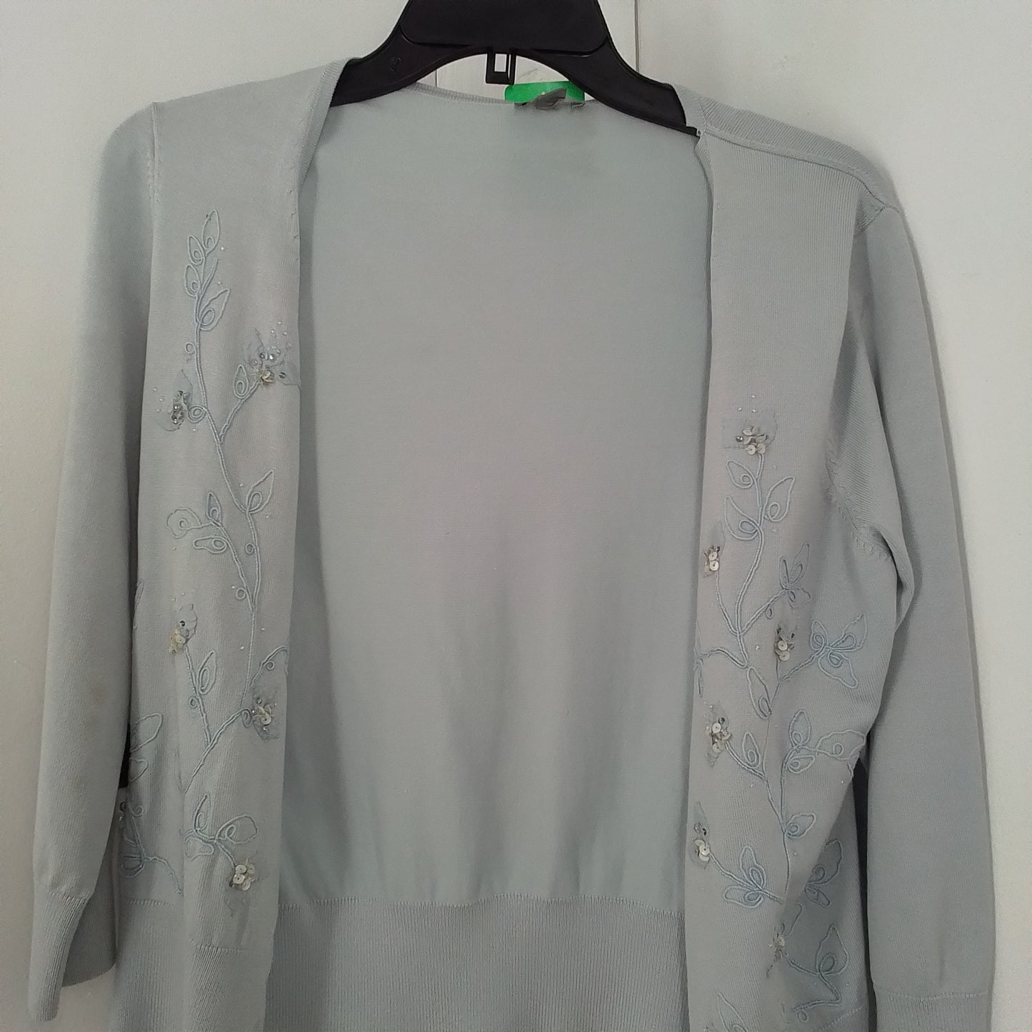 Women's Blue Silk Sweater - Size M, Gently Used