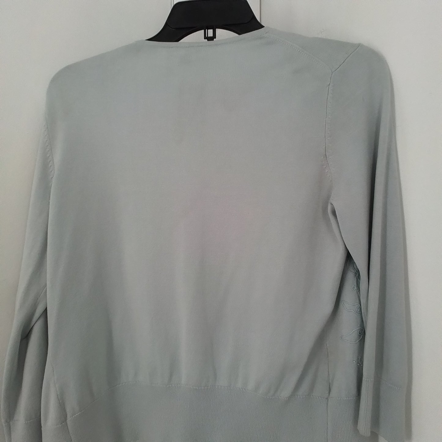 Women's Blue Silk Sweater - Size M, Gently Used