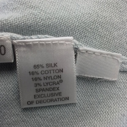 Women's Blue Silk Sweater - Size M, Gently Used