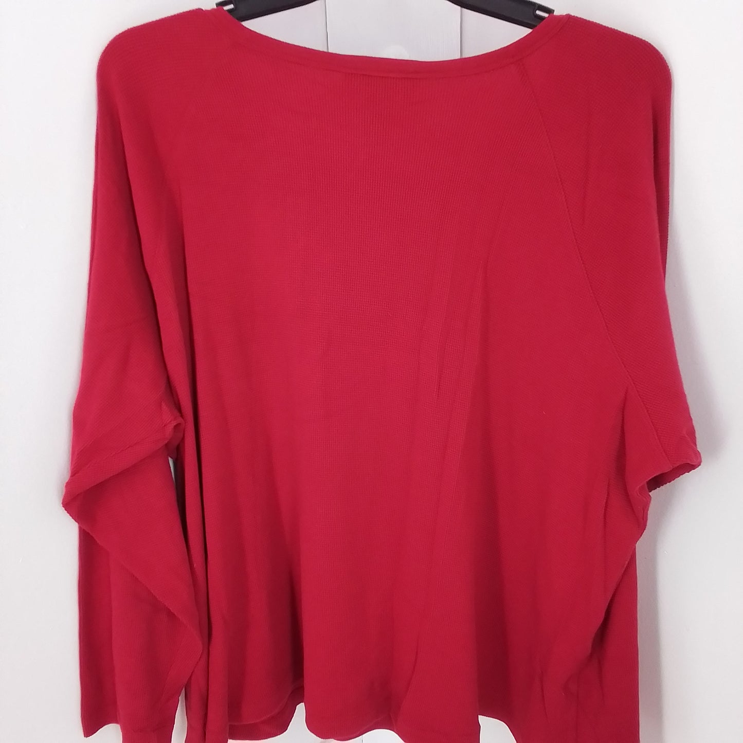 Women's Red Cotton Shirt - 3X
