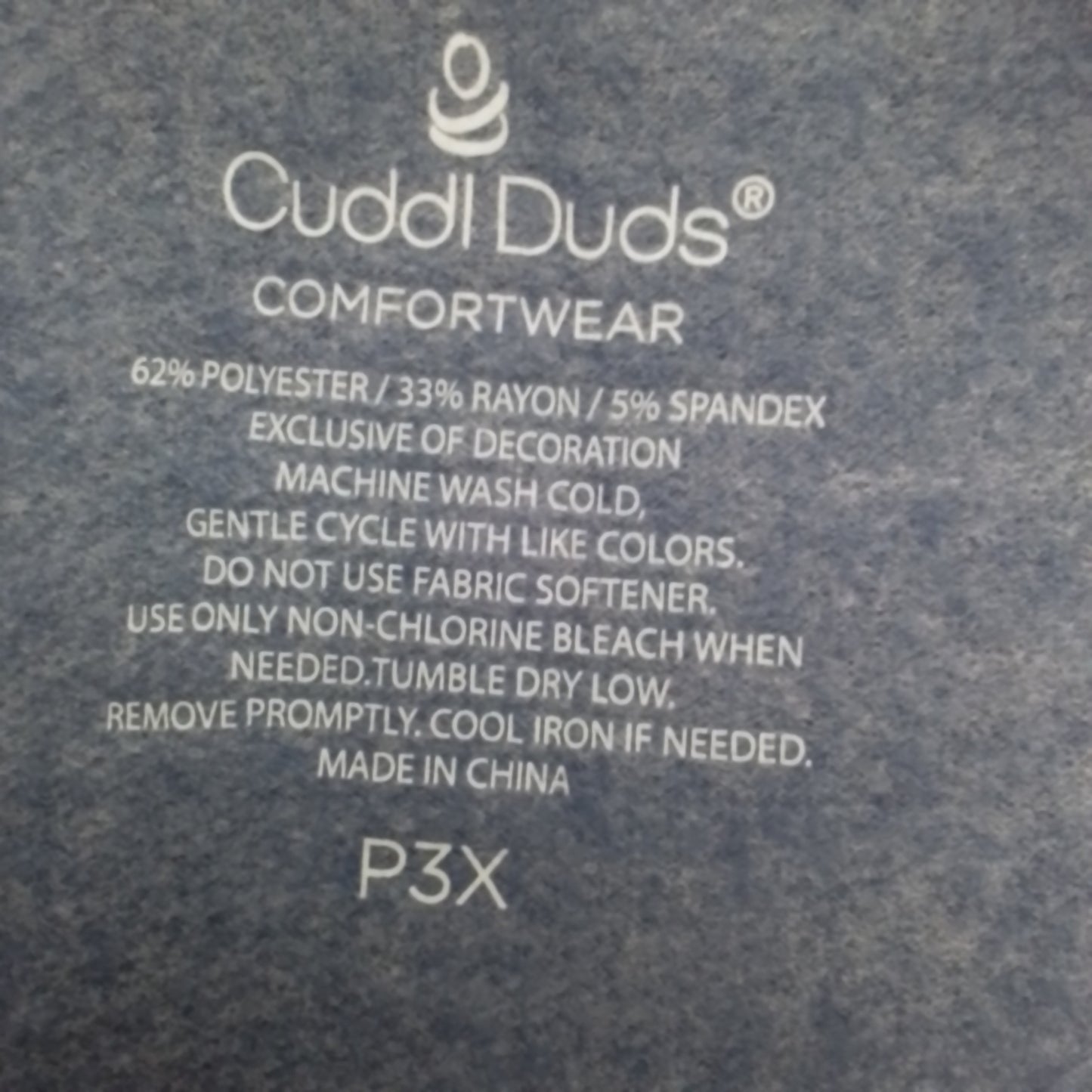 Women's Blue Pajamas 3X - Polyester/Rayon/Spandex