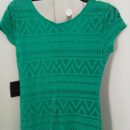 Women's Teal Dress - Size S, Polyester/Spandex
