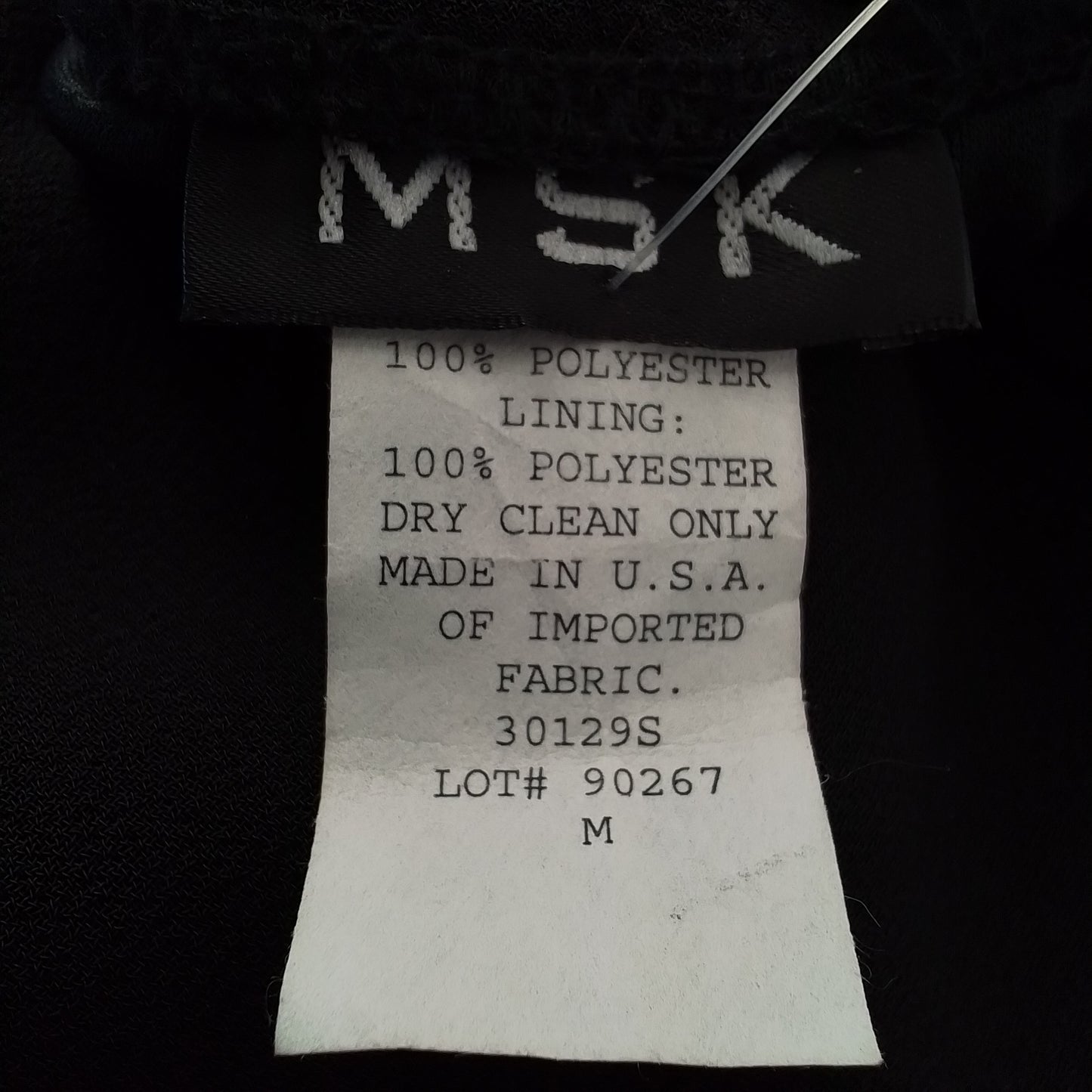 Women's Black Polyester Skirt - Size M