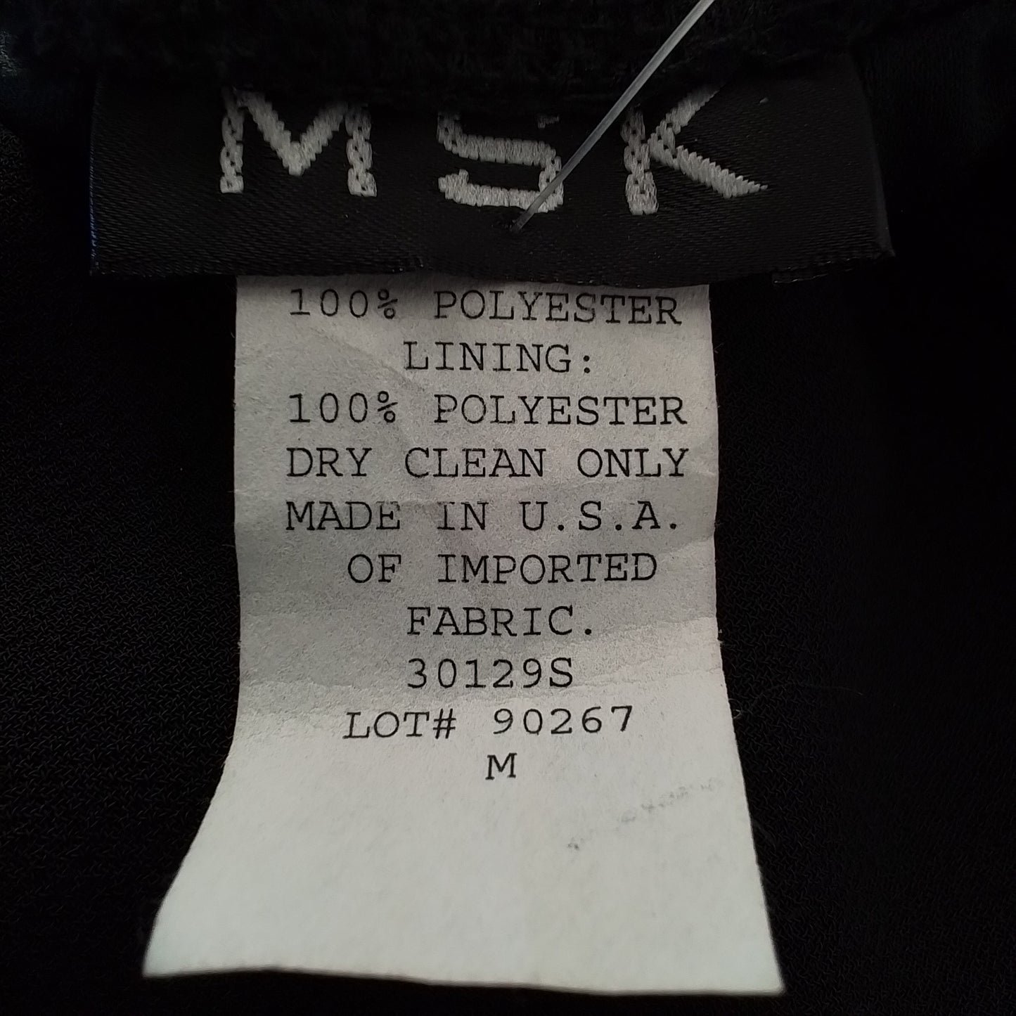 Women's Black Polyester Skirt - Size M