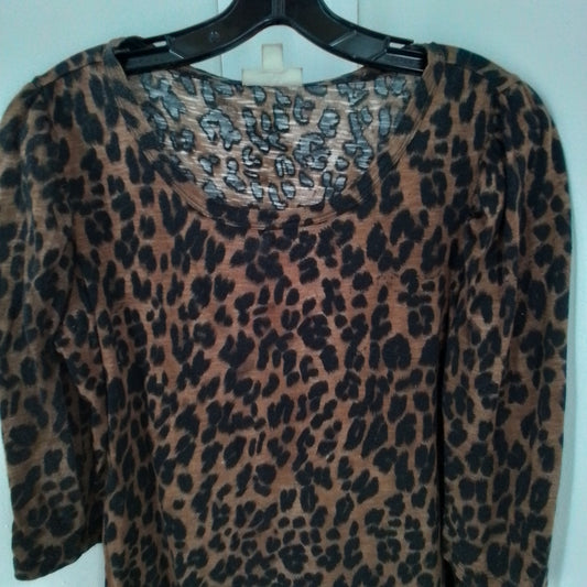 Women's Brown Cotton Shirt - Size M