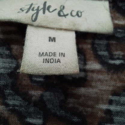 Women's Brown Cotton Shirt - Size M