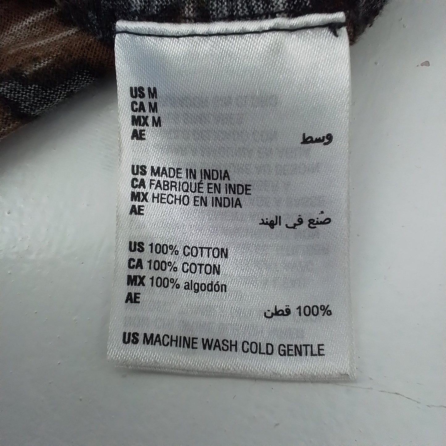 Women's Brown Cotton Shirt - Size M