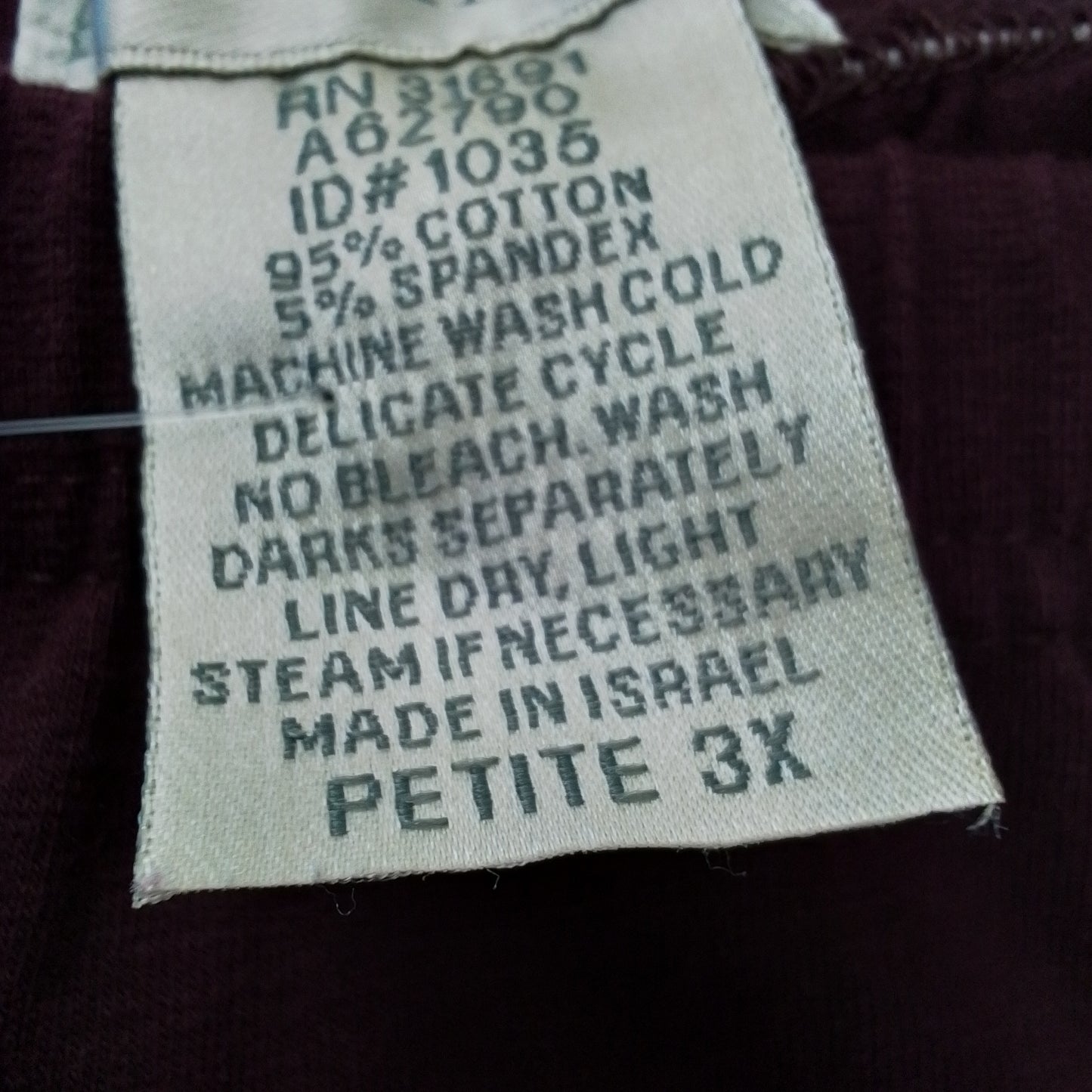 Women's Pants - Purple, Cotton (3x)