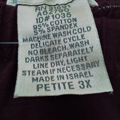 Women's Pants - Purple, Cotton (3x)