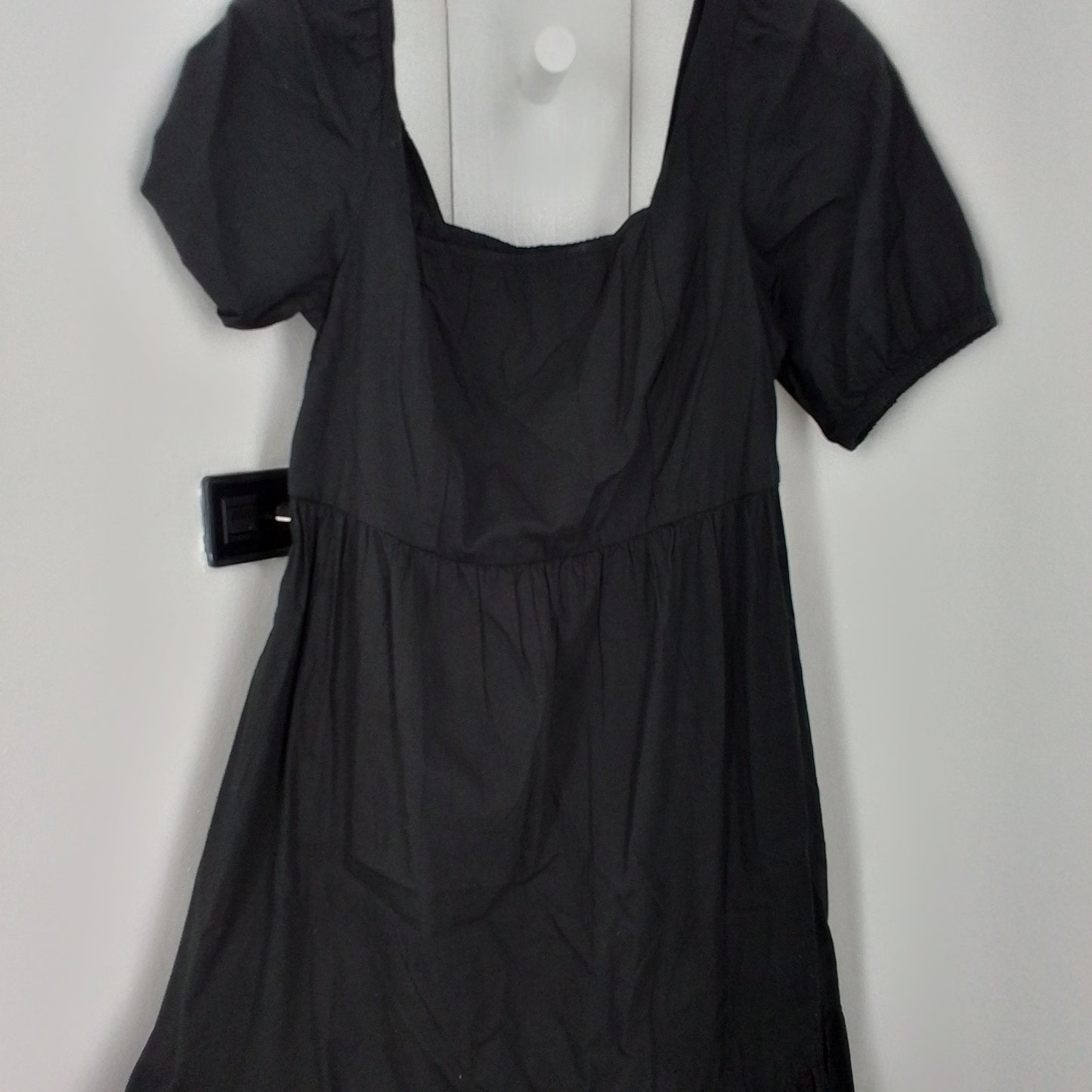 Women's Black Dress - Size M, Cotton/Polyester