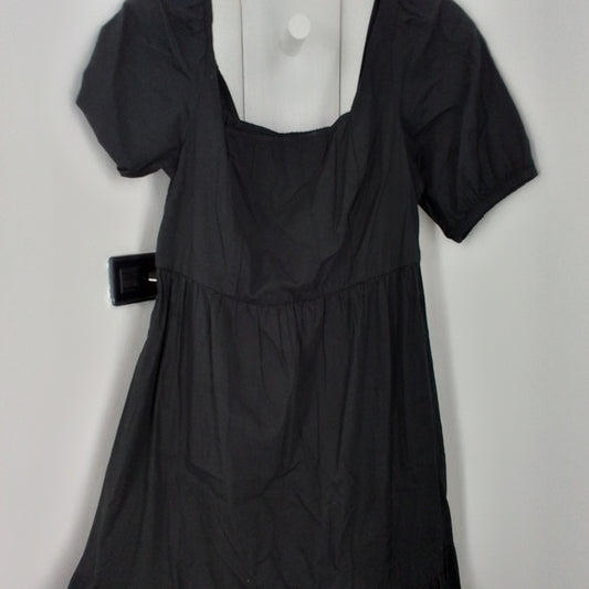Women's Black Dress - Size M, Cotton/Polyester
