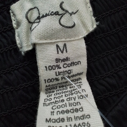 Women's Black Dress - Size M, Cotton/Polyester