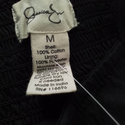 Women's Black Dress - Size M, Cotton/Polyester