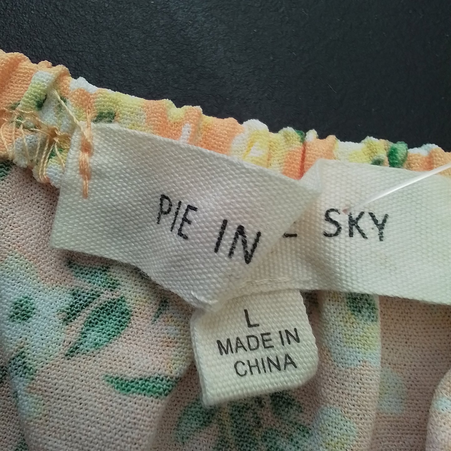 Women's Orange Polyester Dress - Size L