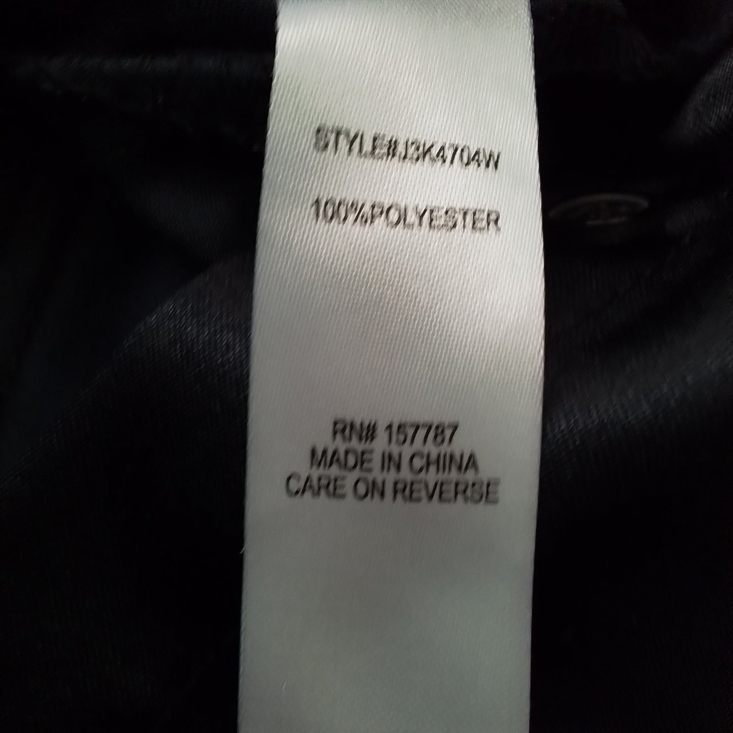 Women's Black Polyester Blouse - XL