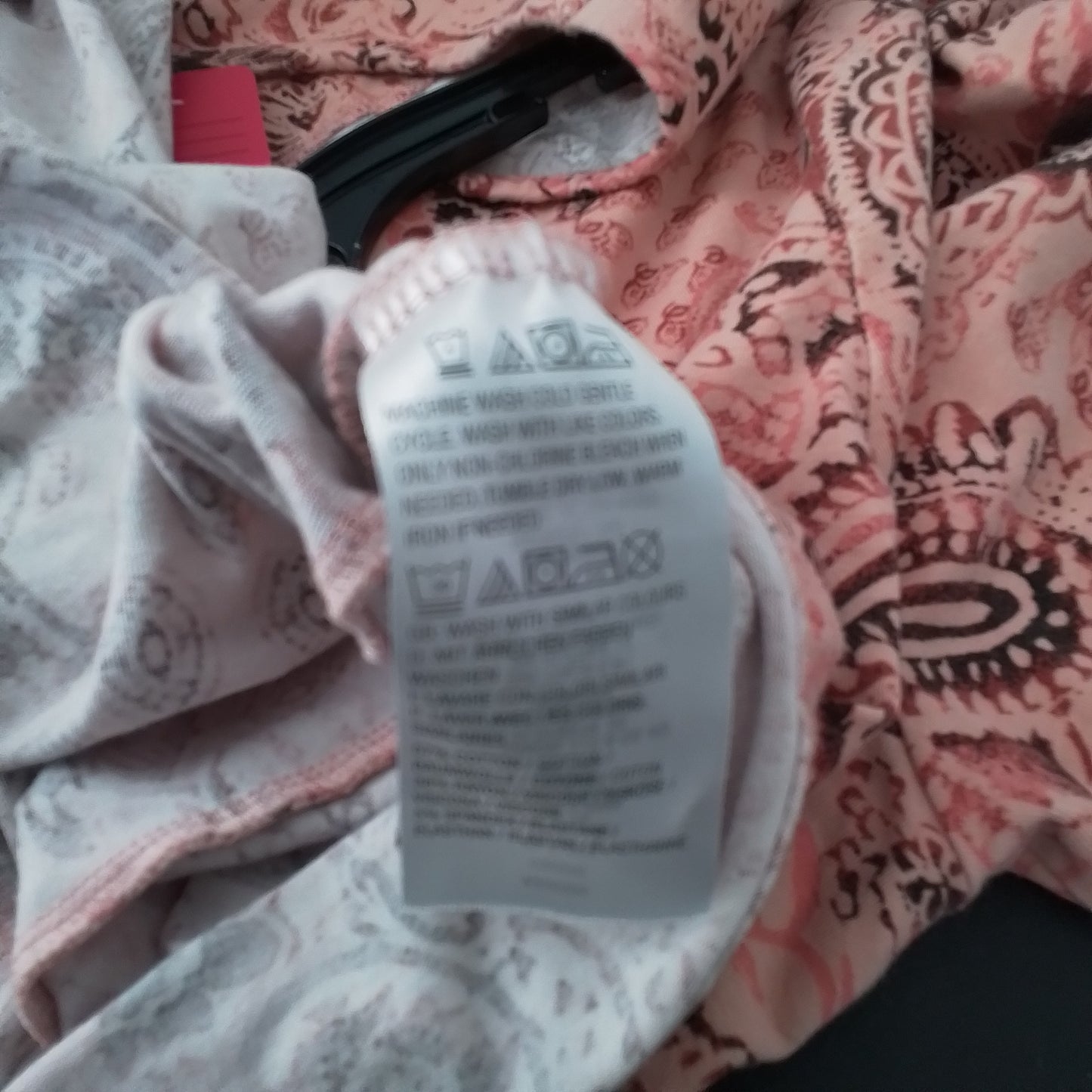 Women's Pink Shirt, 3X, Cotton/Rayon