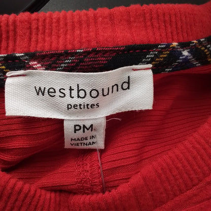 Women's Red Shirt, Size M, Polyester Rayon