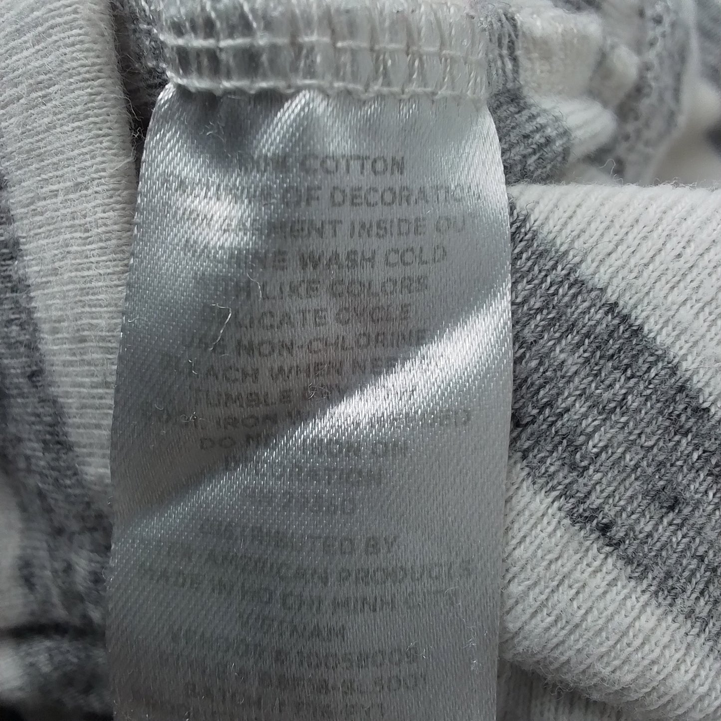 Kids Cotton Pants - Grey/White - 12/18 Months