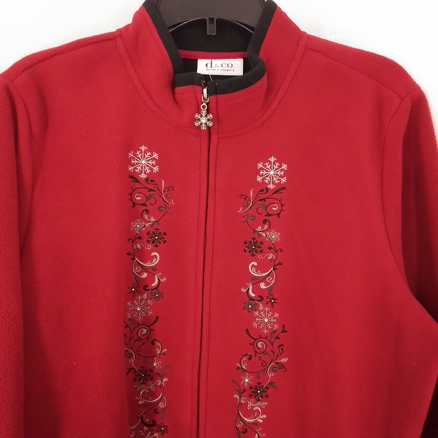 Women's Red Polyester Jacket - XL