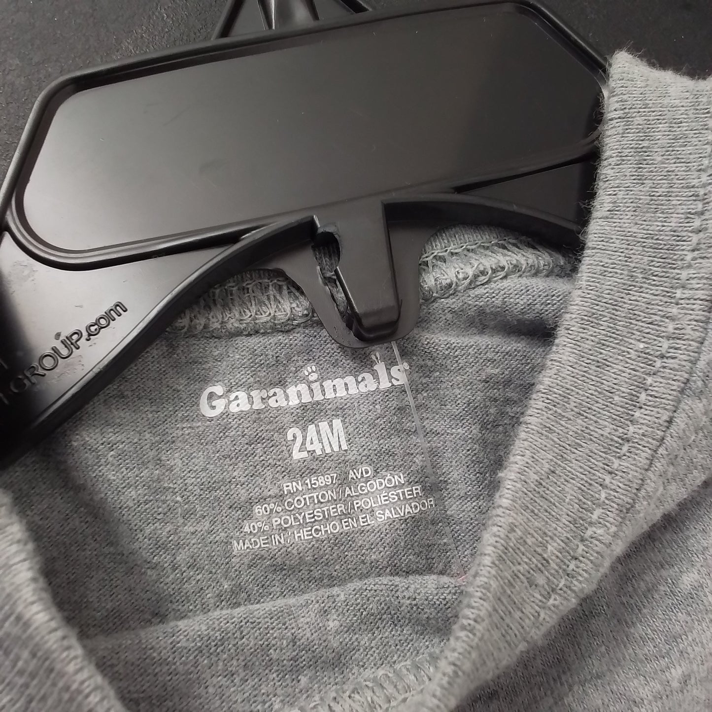 Garanimals Kids T-Shirt, Grey, 24 Months, Cotton/Polyester