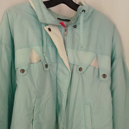 Women's Aqua Jacket - Size L, Cotton/Nylon/Polyester