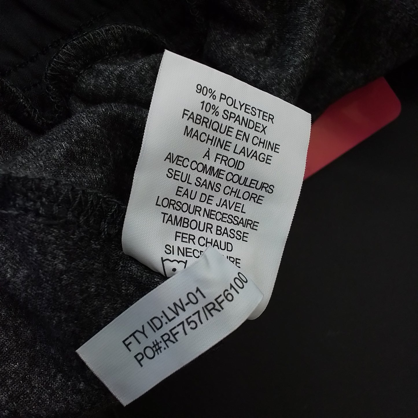 Women's Grey Polyester Pants - Size M