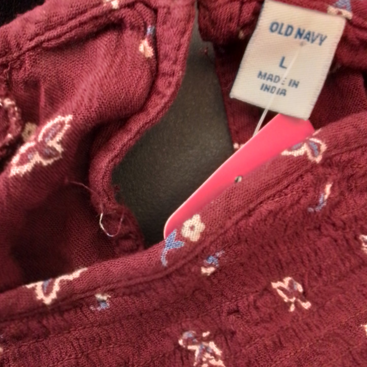 Old Navy Women's Reddish Purple Blouse - Size L, Rayon